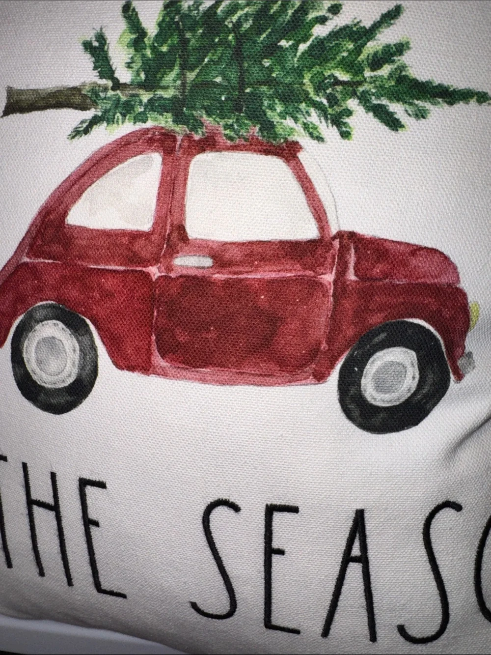 Rae Dunn Christmas Holiday Home Decor Throw Pillow TIS’ THE SEASON